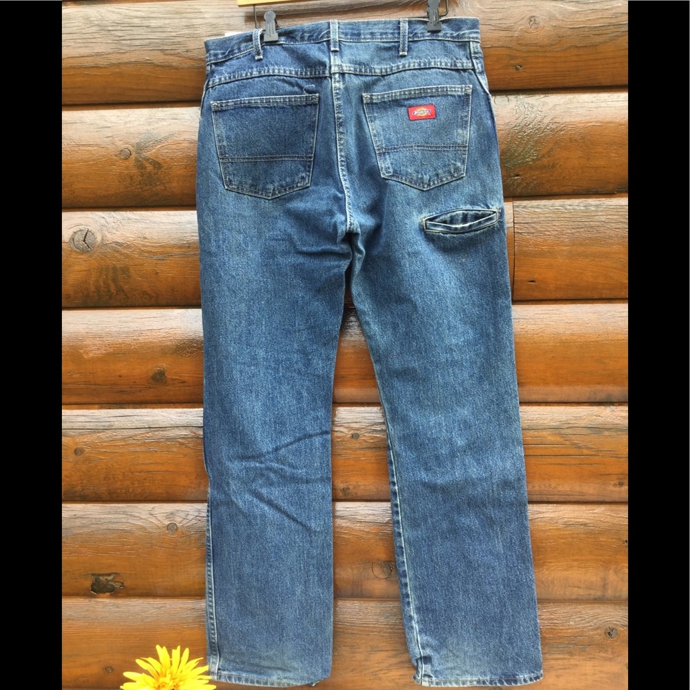Vintage Dickies Blue Jean RARE "LOWER REAR POCKET"  GPLVC 32"